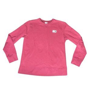 The North Face Unisex Crew Neck Sweatshirt Burgundy Size XL Long Sleeve